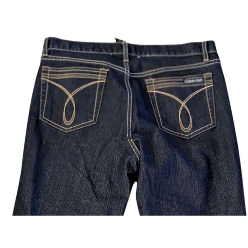 Calvin Klein Jeans Womens 10 Flare Leg Stretch Classic 80s Pocket Design